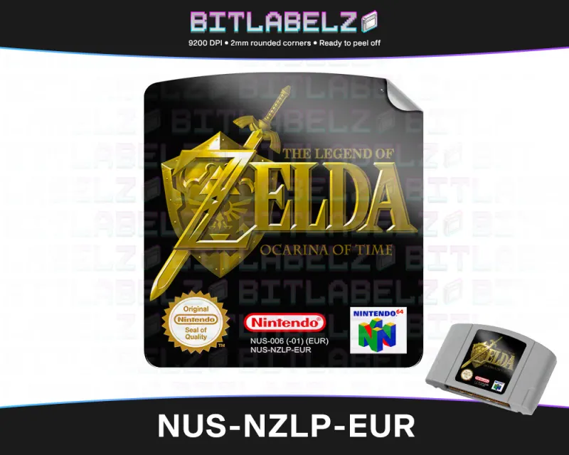 The Legend of Zelda: Ocarina of Time - Etiqueta Nintendo 64 [NUS-NZLP-EUR]