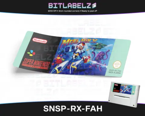 Mega Man X - Étiquette Super Nintendo PAL [SNSP-RX-FAH]