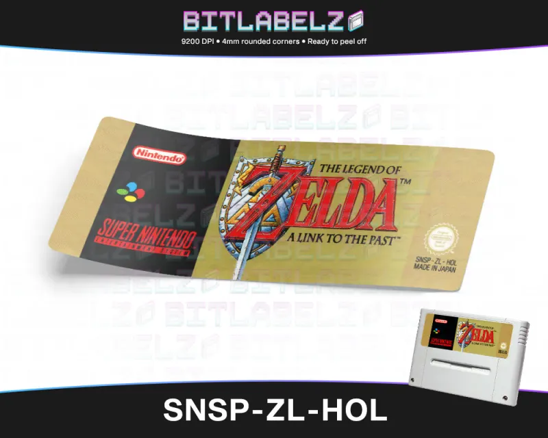 The Legend of Zelda: A Link to the Past - Etiqueta Super Nintendo PAL [SNSP-ZL-HOL]