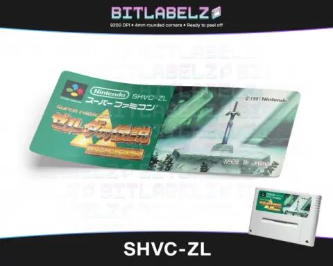 Zelda no Densetsu : Kamigami no Triforce - Étiquette Super Nintendo PAL [SHVC-ZL]