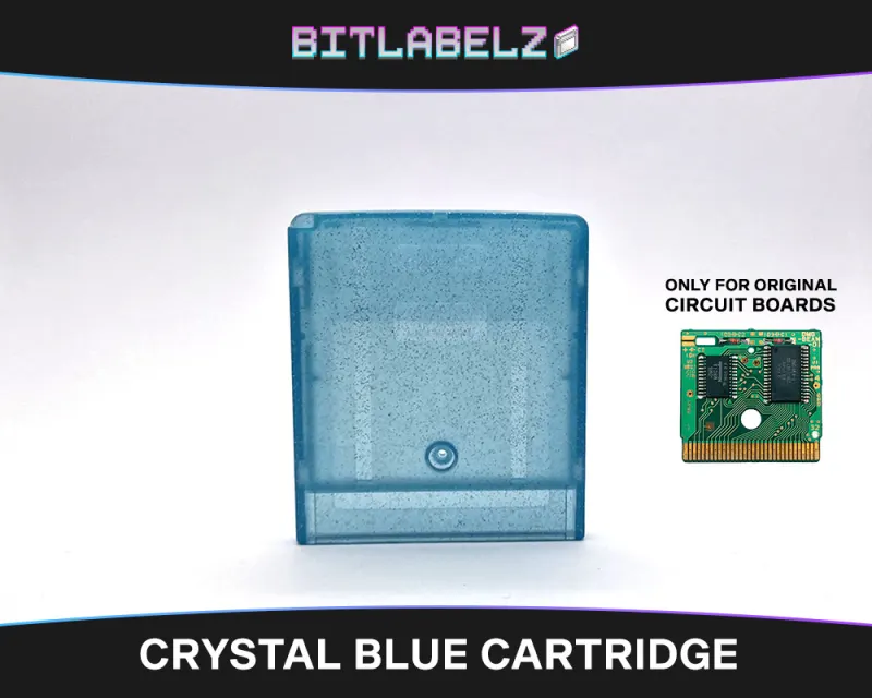 Guscio di ricambio Game Boy Color blu cristallo, retro