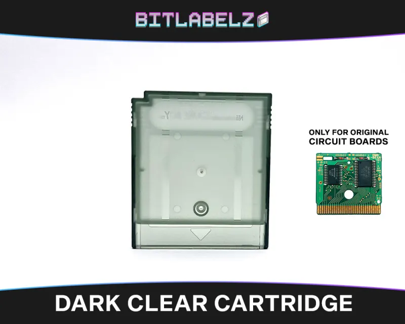 Coque de remplacement Game Boy transparente foncée, dos