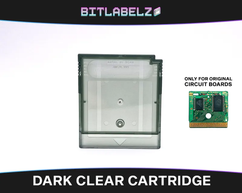 Coque de remplacement Game Boy transparente foncée, face avant