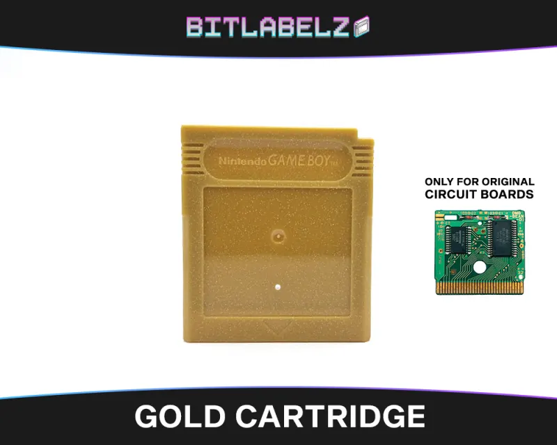Coque de remplacement Game Boy dorée, face avant