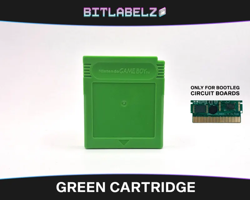 Coque de remplacement Game Boy bootleg verte, face avant