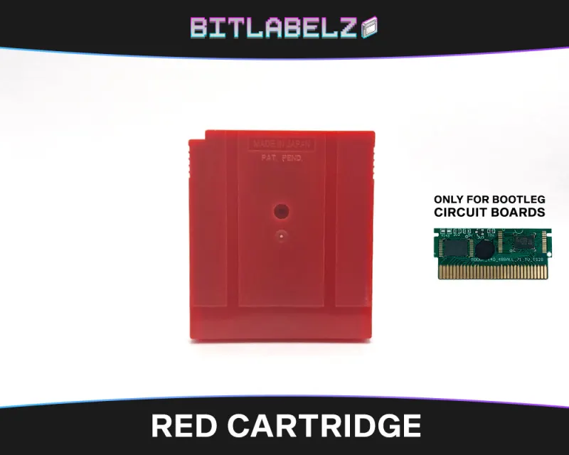 Coque de remplacement Game Boy bootleg rouge, dos