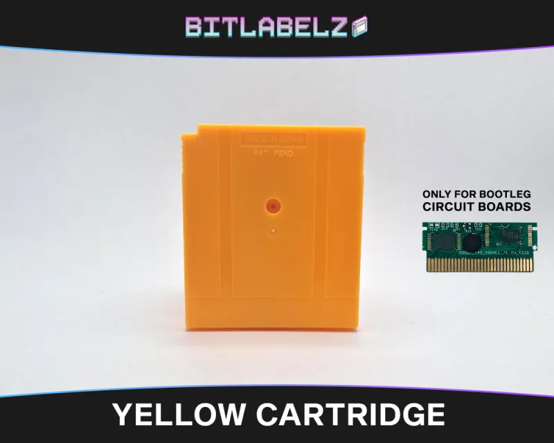 Coque de remplacement Game Boy bootleg jaune, dos
