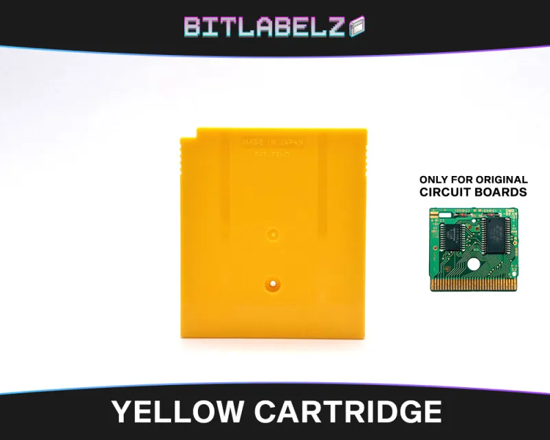 Coque de remplacement Game Boy jaune, dos