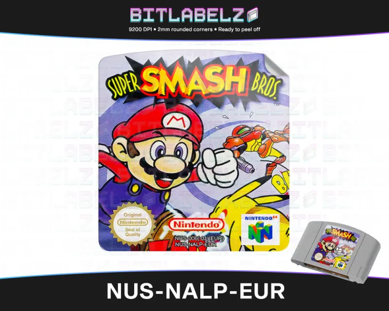 Super Smash Bros. - Etichetta Nintendo 64 [NUS-NALP-EUR]