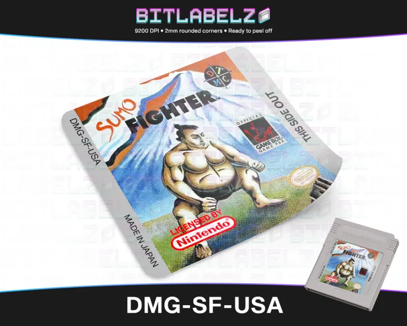 Sumo Fighter - Étiquette Game Boy [DMG-SF-USA]
