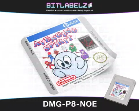 Avenging Spirit - Etichetta Game Boy [DMG-P8-NOE]