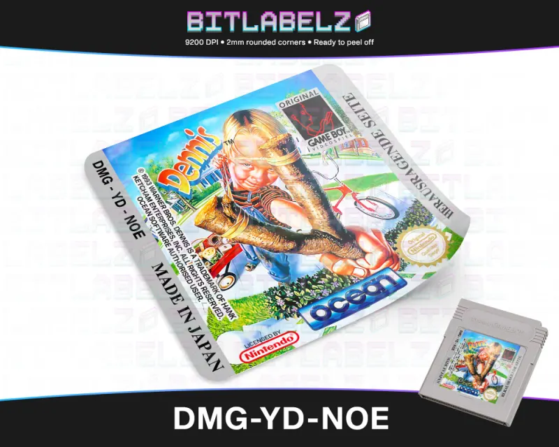 Dennis - Étiquette Game Boy [DMG-YD-NOE]