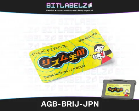 Rhythm Heaven - Etichetta Game Boy Advance [AGB-BRIJ-JPN]