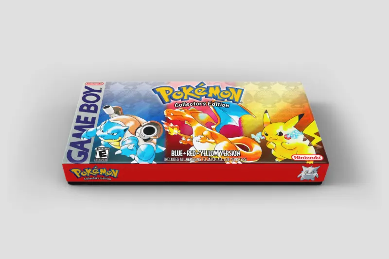 Caja de coleccionista Pokémon Azul, Rojo y Amarillo para Game Boy - Edición limitada | Juegos no incluidos