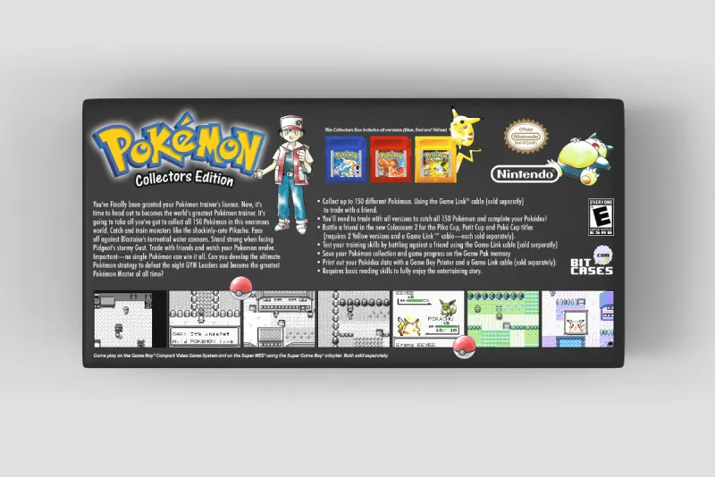 Caja de coleccionista Pokémon Azul, Rojo y Amarillo para Game Boy - Edición limitada | Juegos no incluidos, imagen 2
