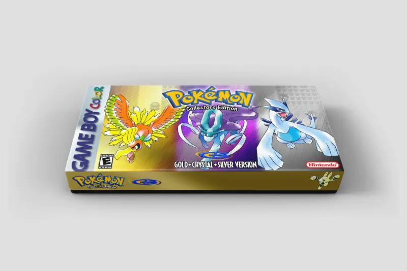 Caja de coleccionista Pokémon Oro, Plata y Cristal para Game Boy Color - Edición limitada | Juegos no incluidos