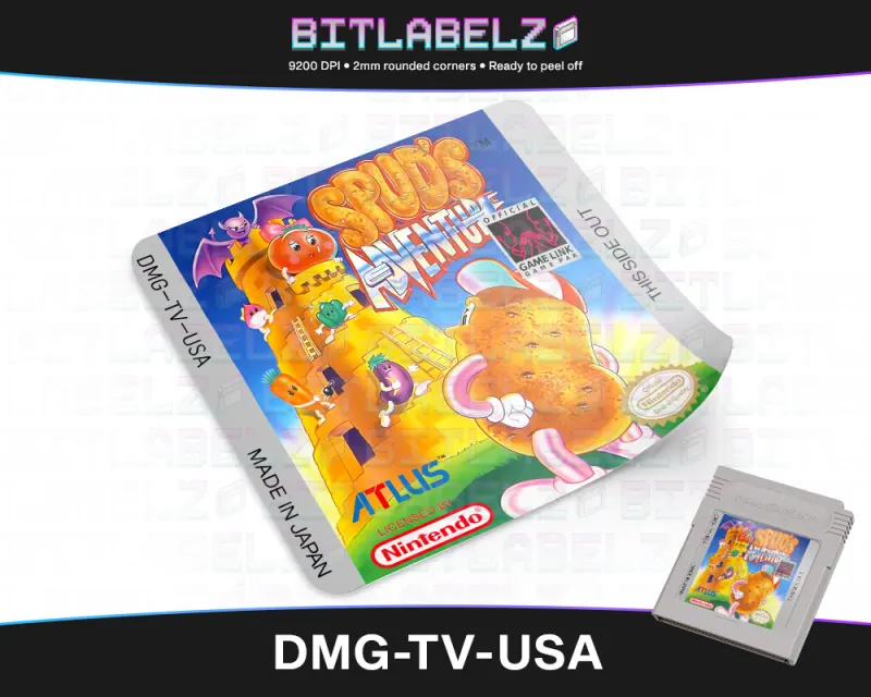 Spud's Adventure - Etichetta Game Boy [DMG-TV-USA]