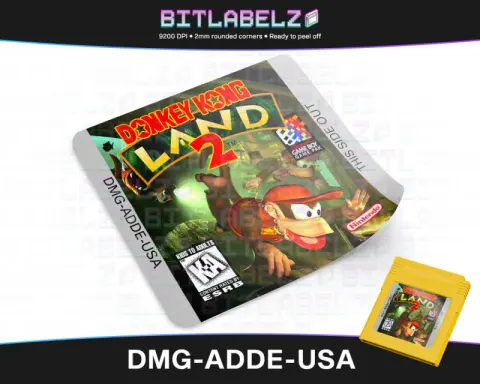 Donkey Kong Land II - Étiquette Game Boy [DMG-ADDE-USA]