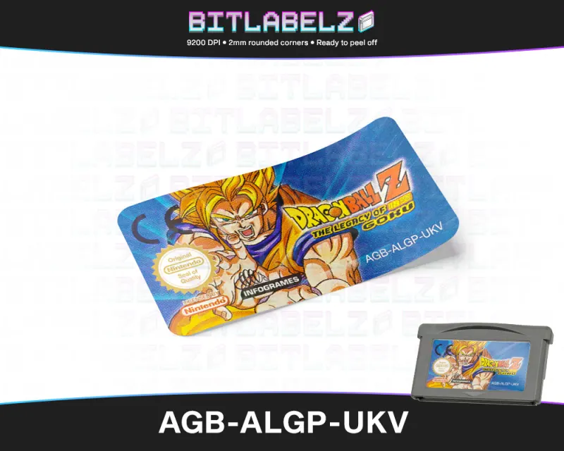 Dragon Ball Z: The Legacy of Goku - Etichetta Game Boy Advance [AGB-ALGP-UKV]