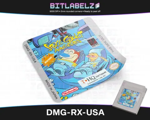 The Ren & Stimpy Show: Space Cadet Adventures - Etichetta Game Boy [DMG-RX-USA]