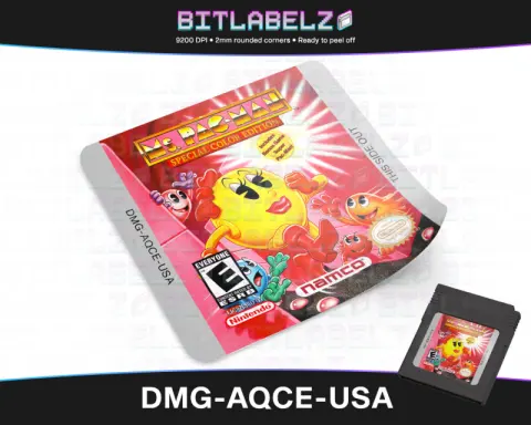 Ms. Pac-Man: Special Color Edition - Etichetta Game Boy Color [DMG-AQCE-USA]