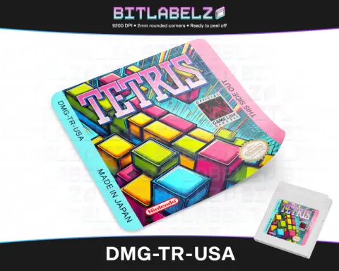 Tetris - Étiquette Game Boy custom [DMG-TR-USA]