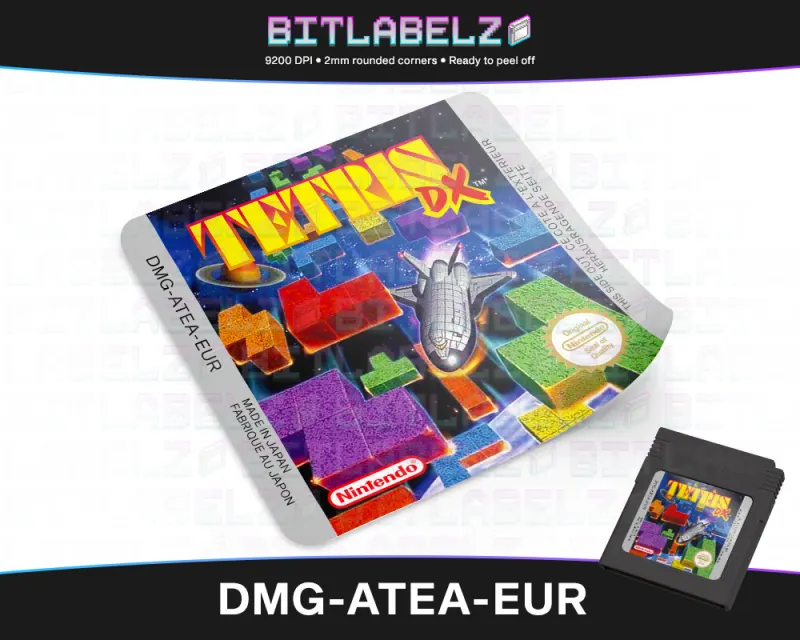 Tetris DX - Etichetta Game Boy Color [DMG-ATEA-EUR]