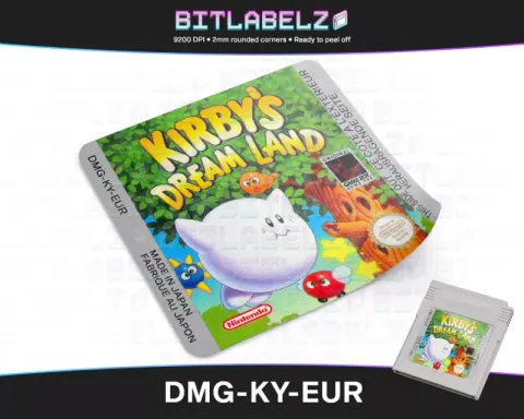 Kirby's Dream Land - Etichetta Game Boy [DMG-KY-EUR]