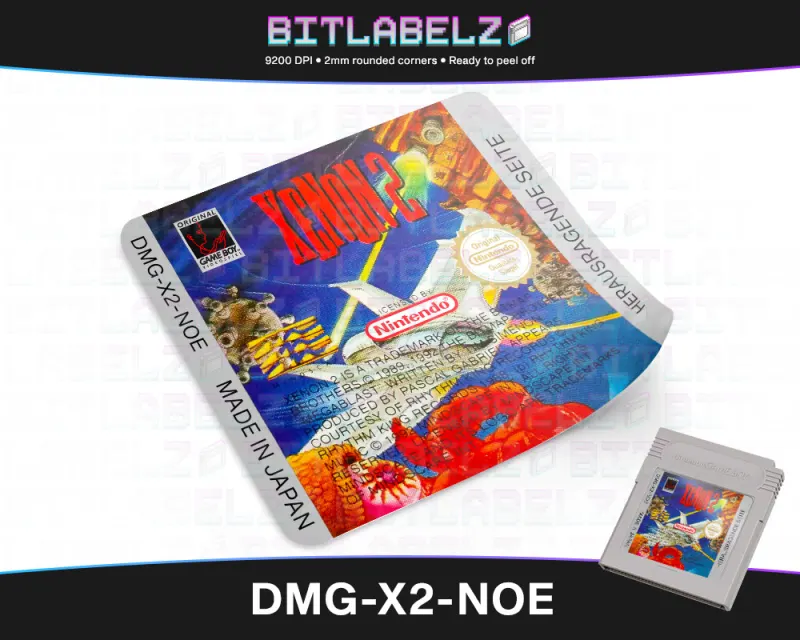Xenon 2: Megablast - Etichetta Game Boy [DMG-X2-NOE]