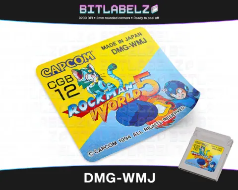 Rockman World 5 / Mega Man V - Etichetta Game Boy [DMG-WMJ]