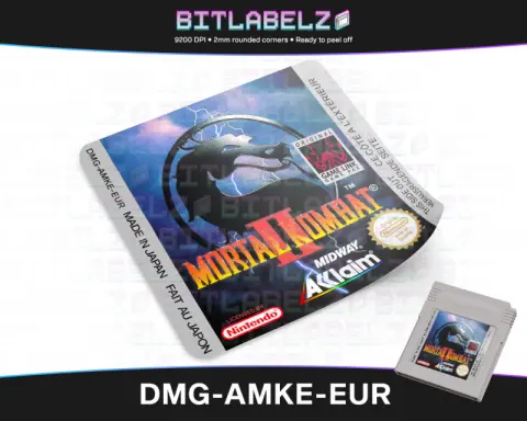 Mortal Kombat II / 2 - Etichetta Game Boy [DMG-AMKE-EUR]