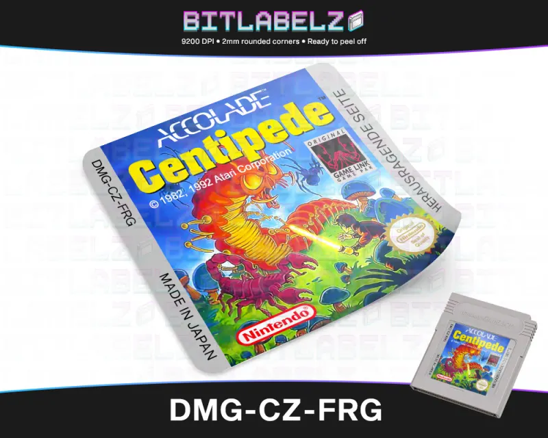 Centipede - Etichetta Game Boy [DMG-CZ-FRG]