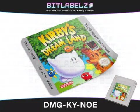 Kirby's Dream Land - Étiquette Game Boy [DMG-KY-NOE]