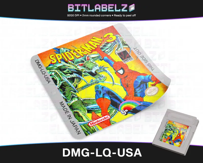 Spider-Man 3 - Etichetta Game Boy [DMG-LQ-USA]