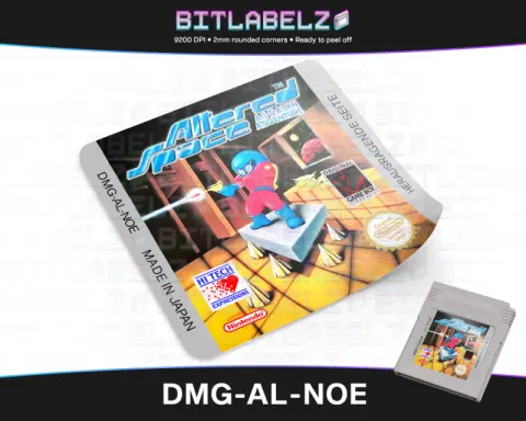 Altered Space: A 3-D Alien Adventure - Étiquette Game Boy [DMG-AL-NOE]