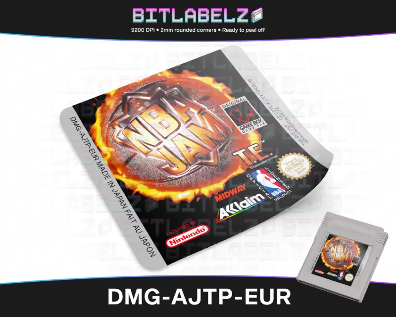 NBA Jam Tournament Edition - Etichetta Game Boy [DMG-AJTP-EUR]