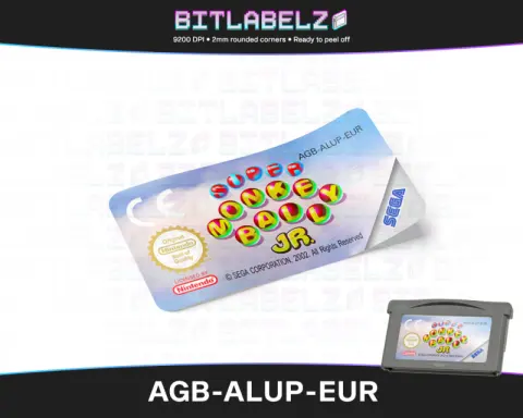 Super Monkey Ball Jr. - Etichetta Game Boy Advance [AGB-ALUP-EUR]