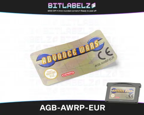 Advance Wars - Etichetta Game Boy Advance [AGB-AWRP-EUR]
