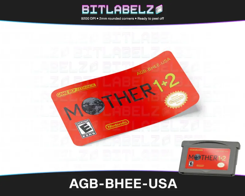 Mother 1+2 - Etichetta Game Boy Advance [AGB-BHEE-USA]