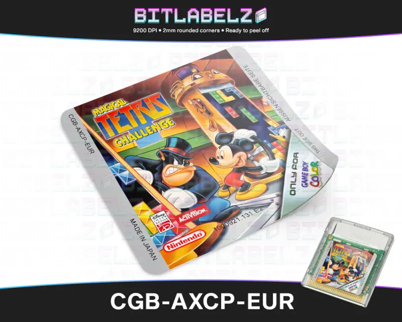 Magical Tetris Challenge - Etichetta Game Boy Color [CGB-AXCP-EUR]