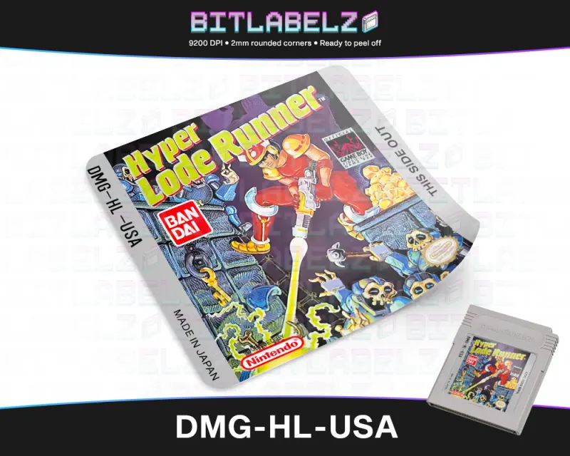Hyper Lode Runner - Etichetta Game Boy [DMG-HL-USA]