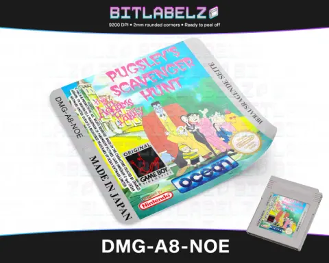 The Addams Family: Pugsley's Scavenger Hunt - Etichetta Game Boy [DMG-A8-NOE]