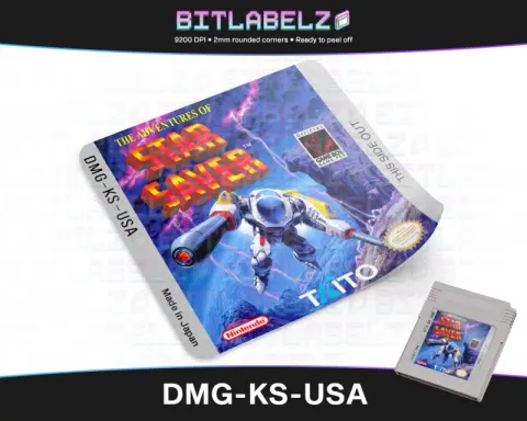 The Adventures of Star Saver - Etichetta Game Boy [DMG-KS-USA]