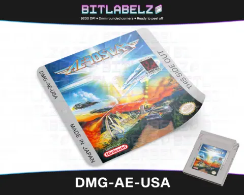 Aerostar - Etichetta Game Boy [DMG-AE-USA]
