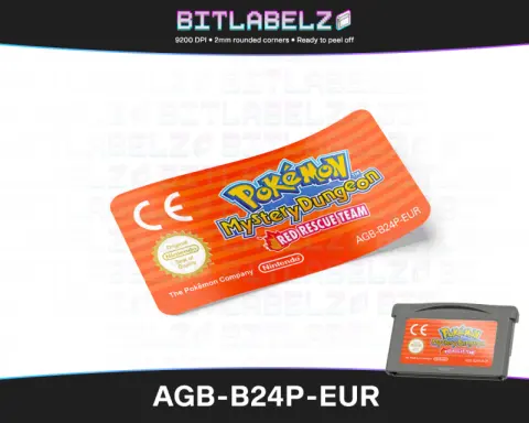 Pokemon Mystery Dungeon: Red Rescue Team - Étiquette Game Boy Advance [AGB-B24P-EUR]