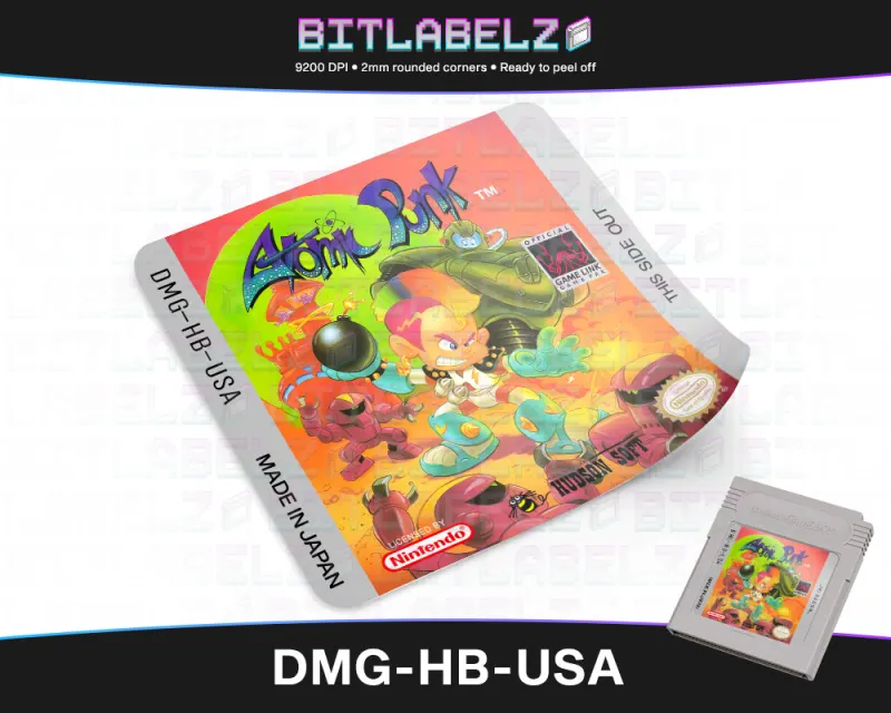 Atomic Punk - Etichetta Game Boy [DMG-HB-USA]
