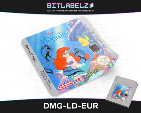 The Little Mermaid - Etichetta Game Boy [DMG-LD-EUR]