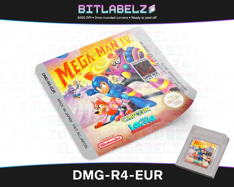 Mega Man IV - Étiquette Game Boy [DMG-R4-EUR]