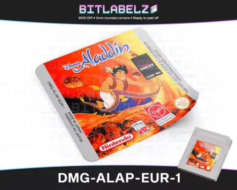 Aladdin - Etichetta Game Boy [DMG-ALAP-EUR-1]