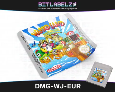 Wario Land: Super Mario Land 3 - Étiquette Game Boy [DMG-WJ-EUR]